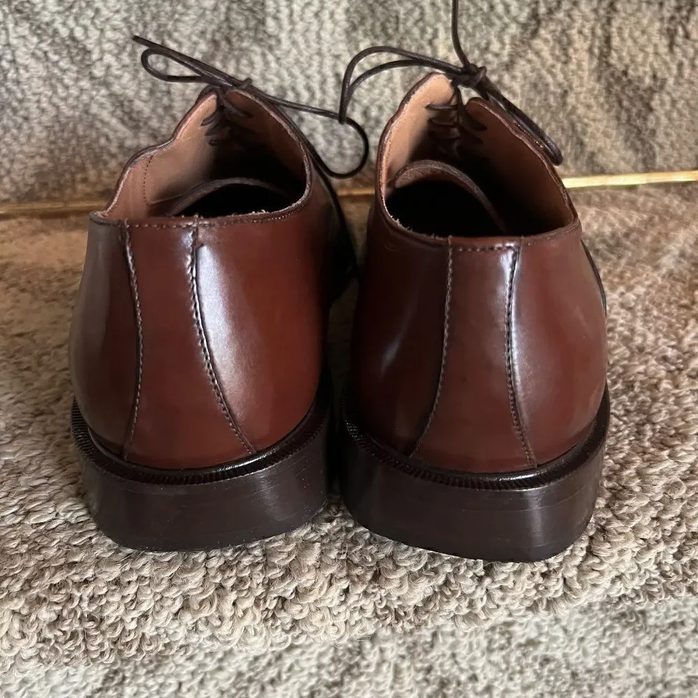 NWOB Men's Florsheim Imperial Cap Toe Dark Brown Leather Oxford Shoes Size 7.5 D